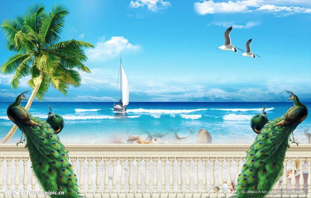 海景孔雀