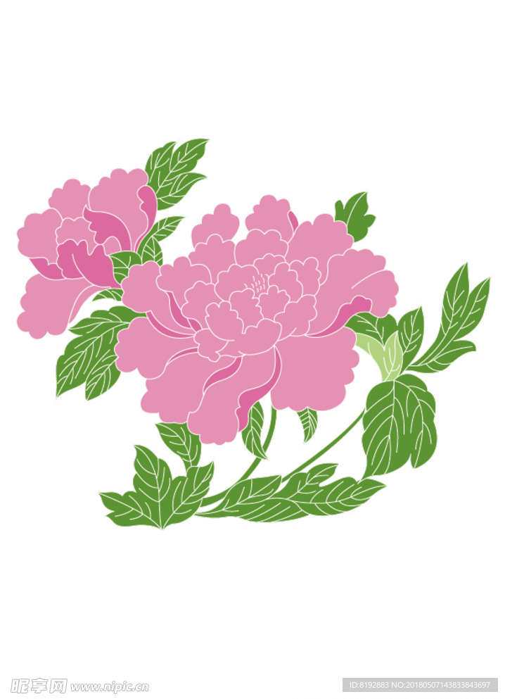 中国古典花纹  花朵  时尚花
