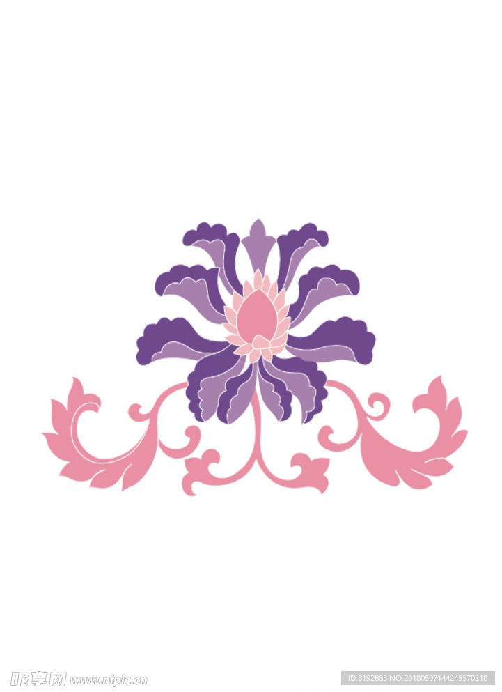 中国古典花  花朵  花纹