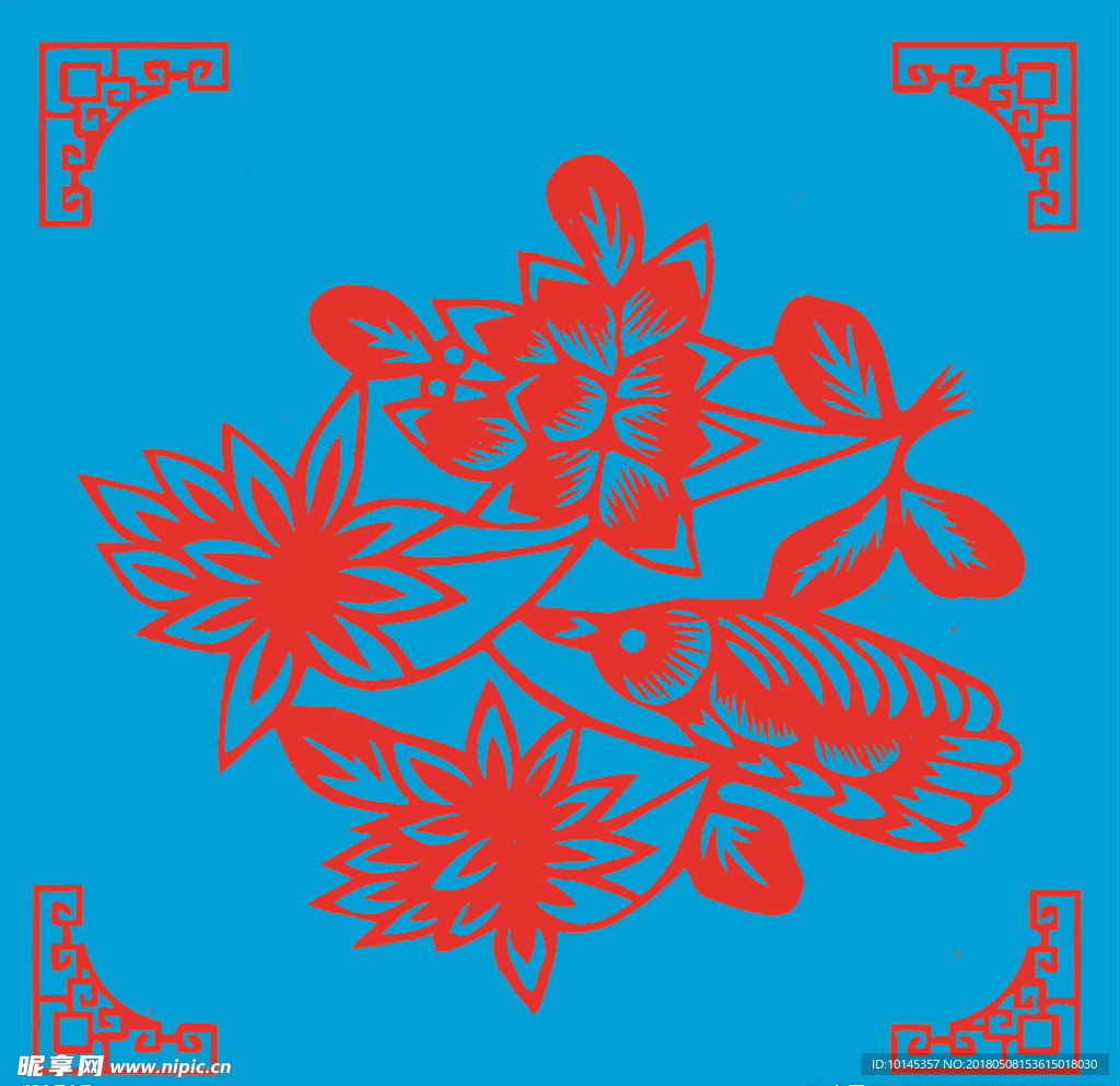 花鸟剪纸