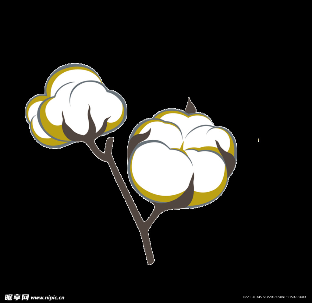 棉花小图标 棉花标志 木棉花图片