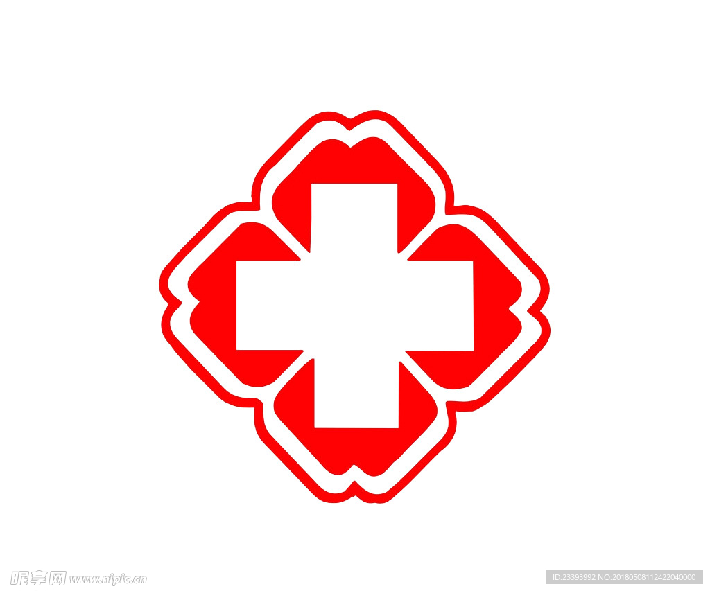 医院红色十字标志图片