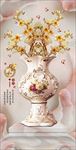 富贵蝴蝶兰花卉罗马柱3D玄关