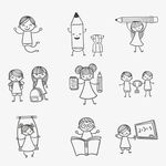 学校教育图标