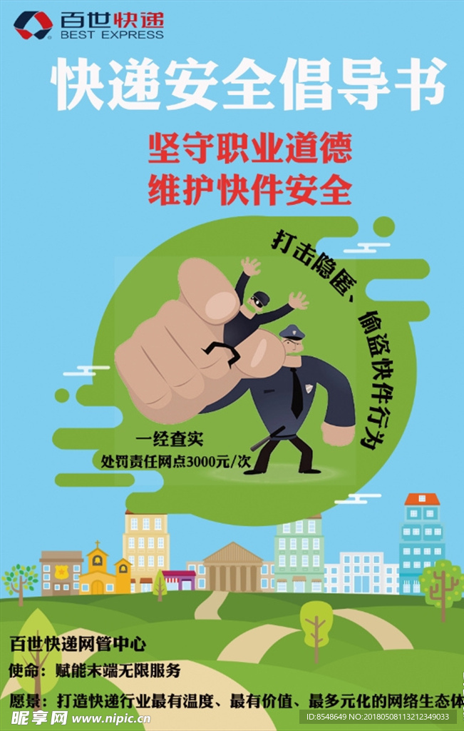 快递安全倡导书