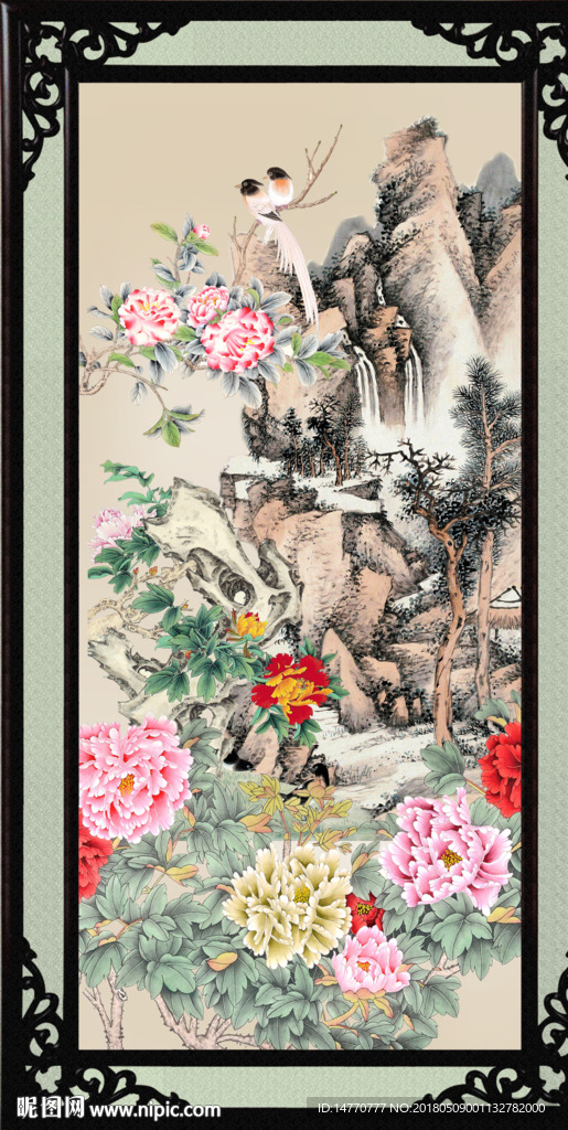 国画牡丹