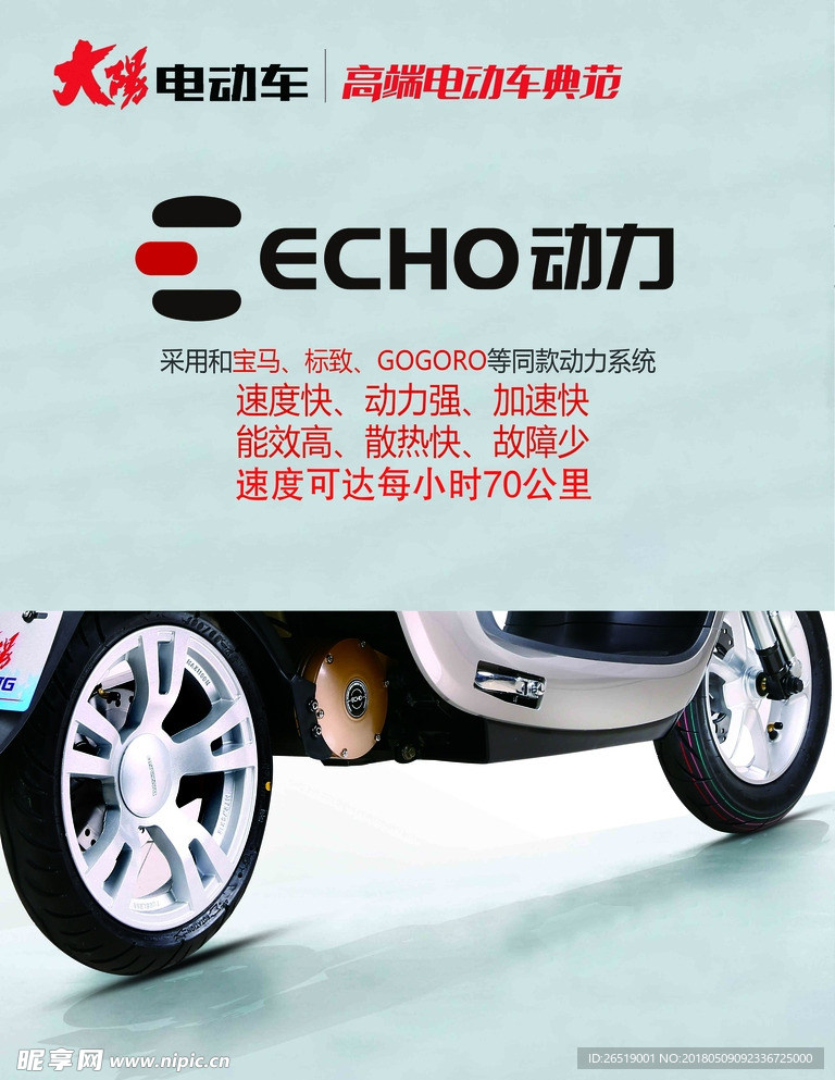 大阳电动车 ECHO动力