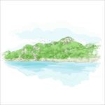 手绘山