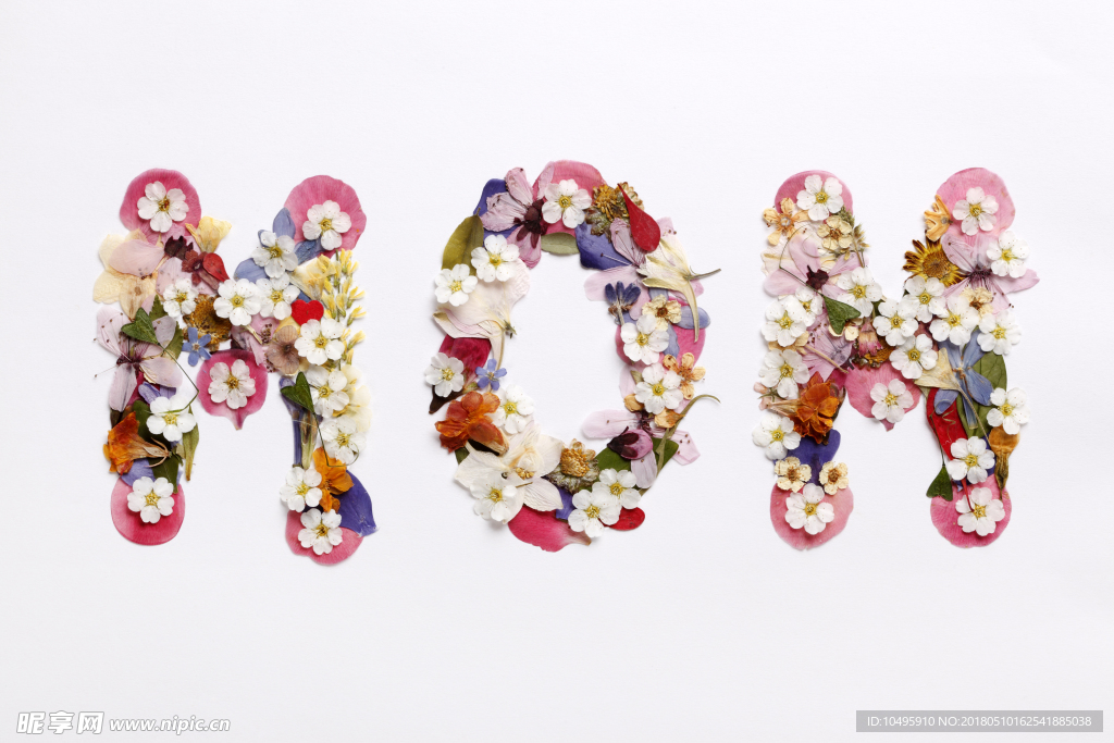 妈妈 mom 花朵创意图形 花