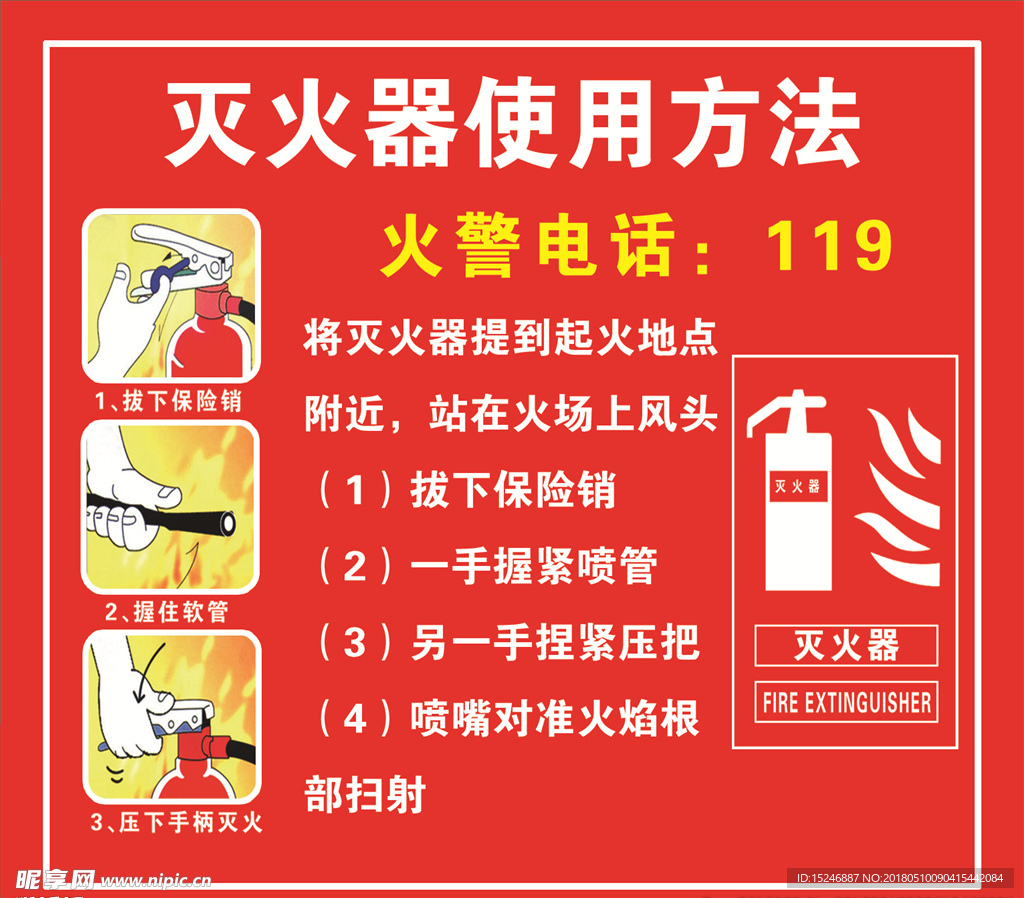 灭火器的使用方法
