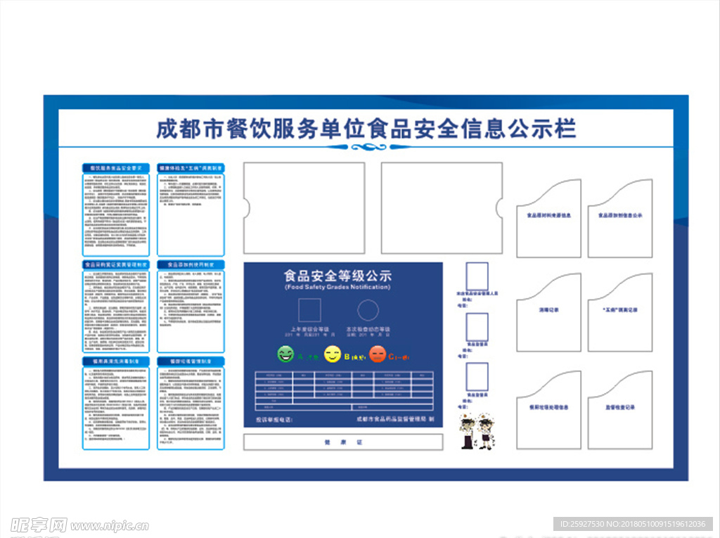 食品公示栏