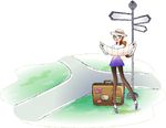 旅行卡通美女