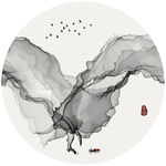 新中式抽象意境水墨画