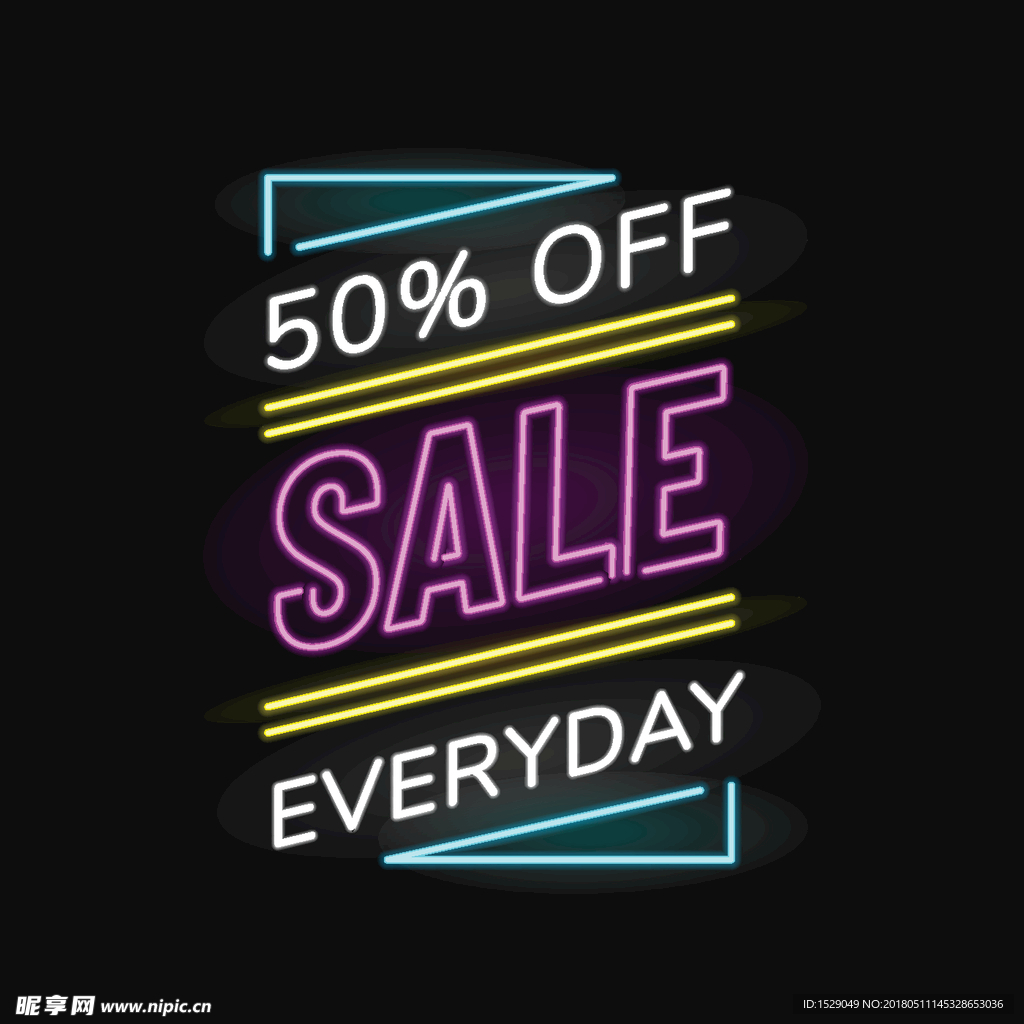 霓虹灯促销标志