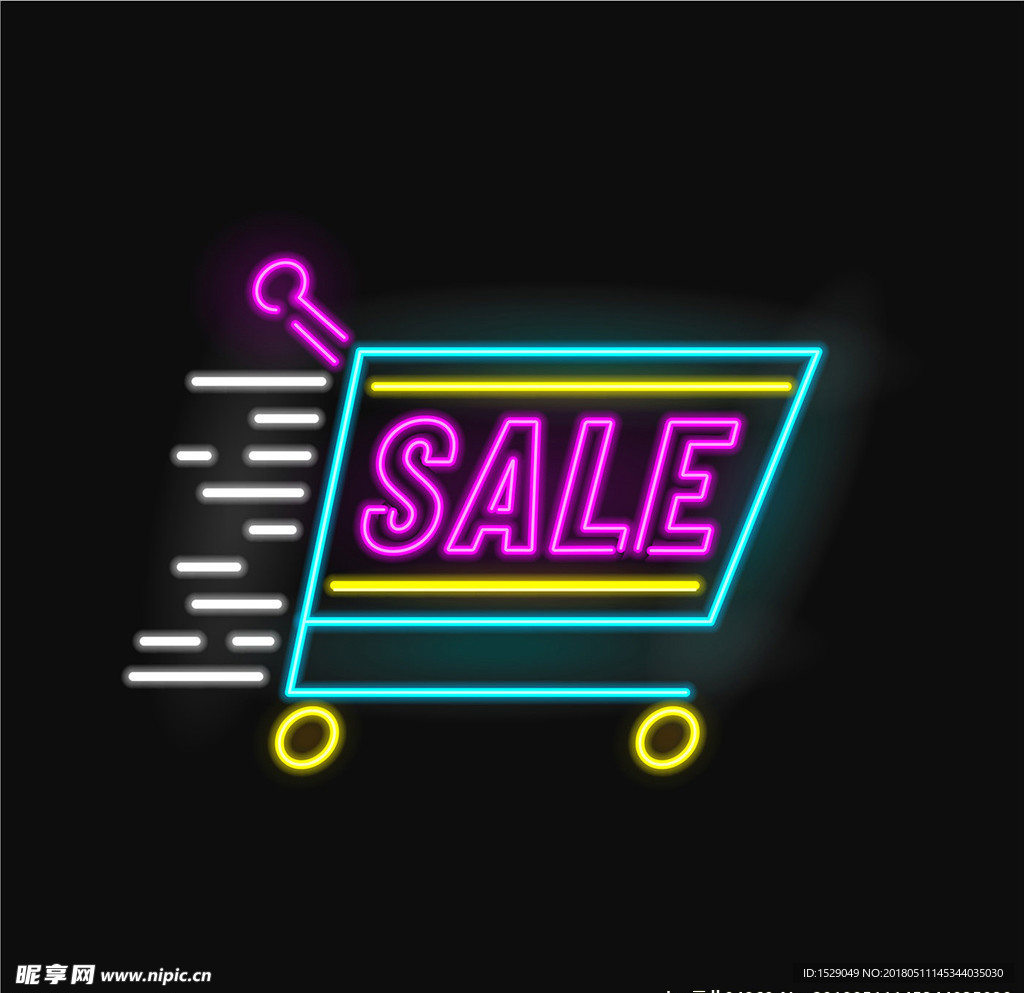 霓虹灯促销标志