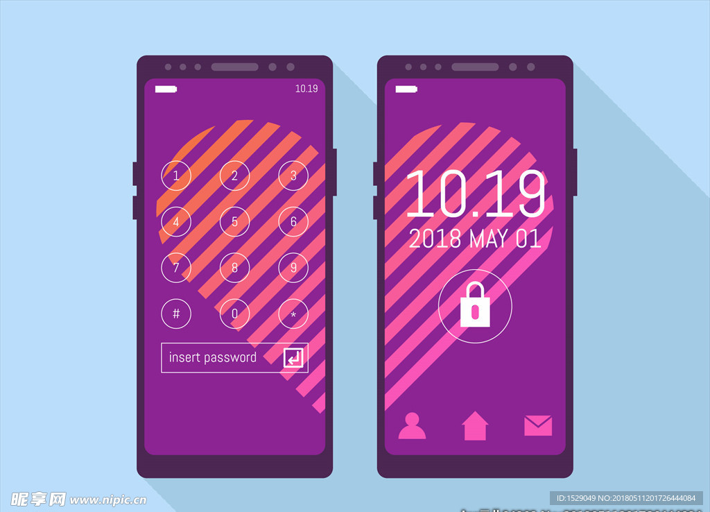 网上约会插画