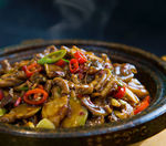 榨菜炒伏鸡杂