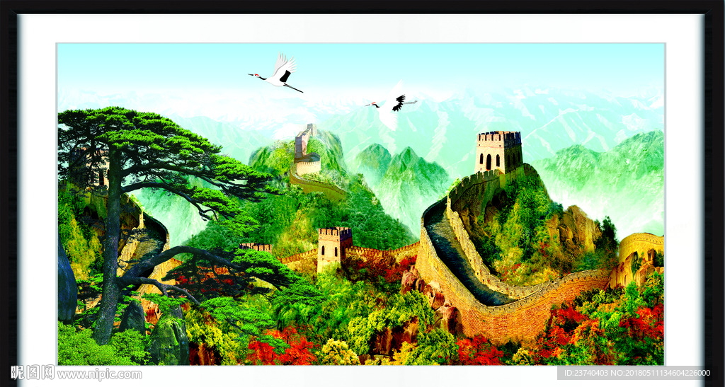 风景迎客松
