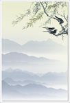 水墨展板