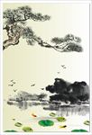 水墨展板