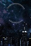 星空城市背景