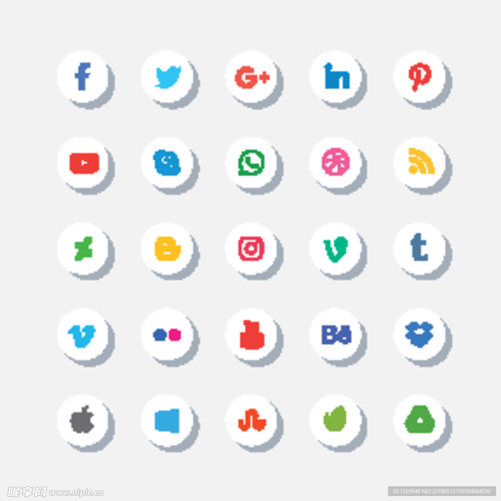 社交媒体图标