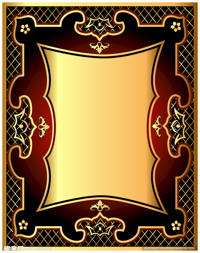 金色边框