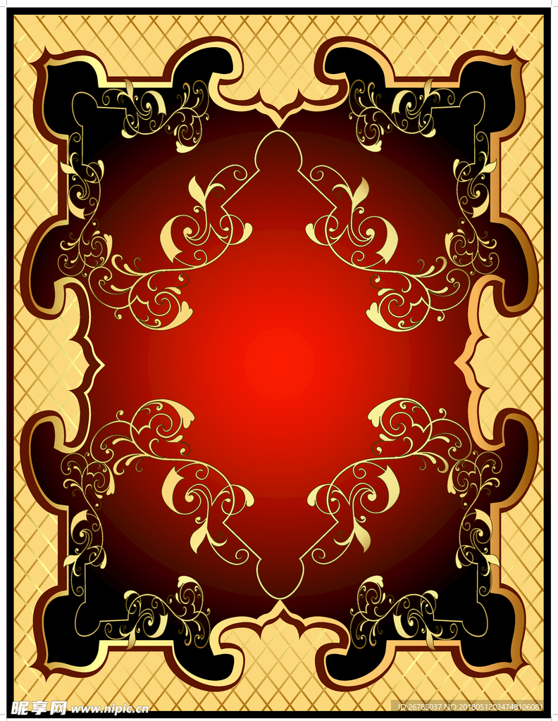 金色边框