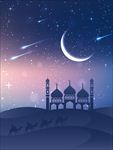 星空沙漠卡通
