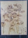 烙画向日葵