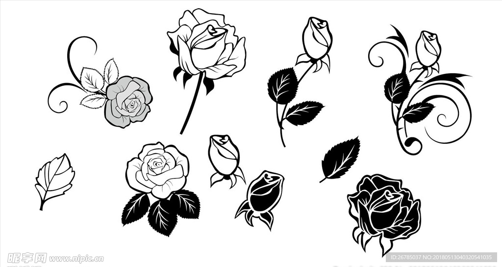玫瑰花纹