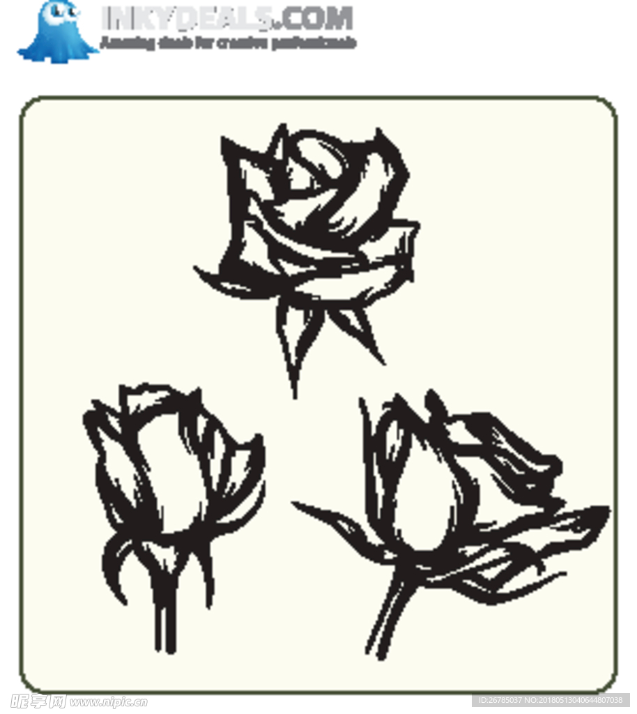 玫瑰花纹