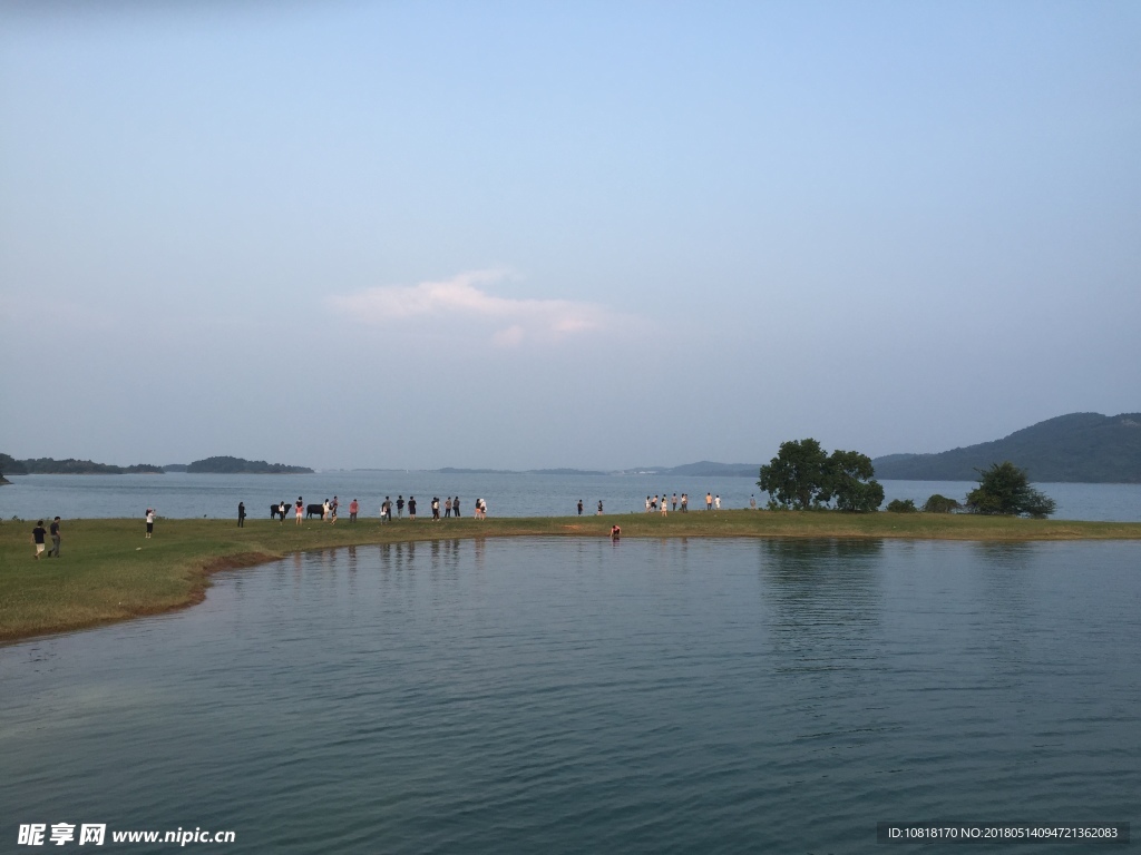 湖北松滋洈水百岛画廊南山观岛