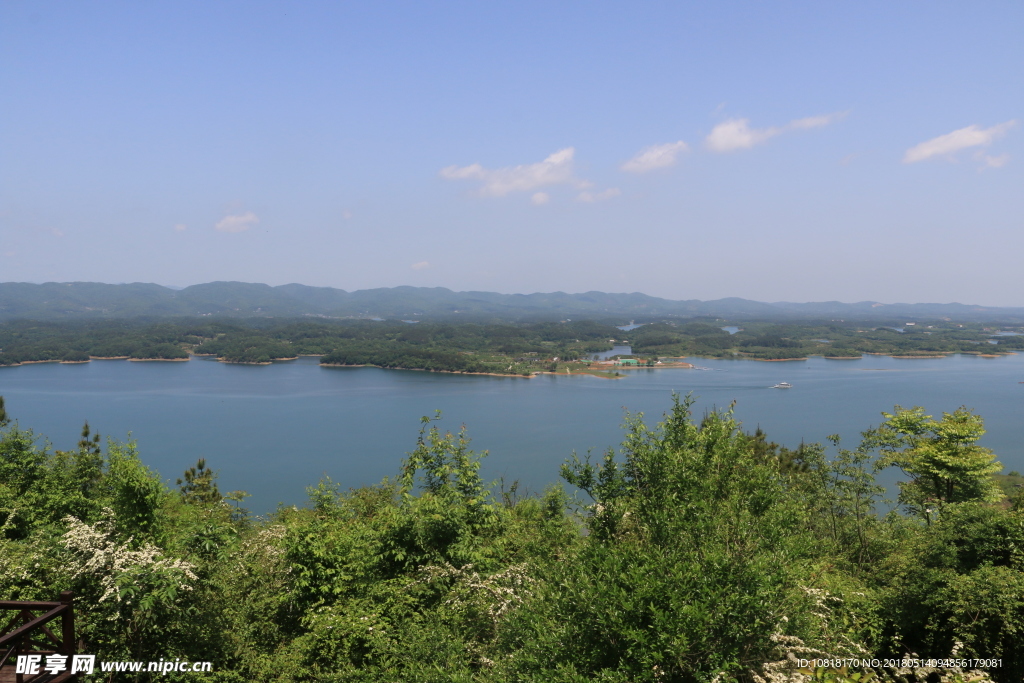湖北松滋洈水百岛画廊南山观岛