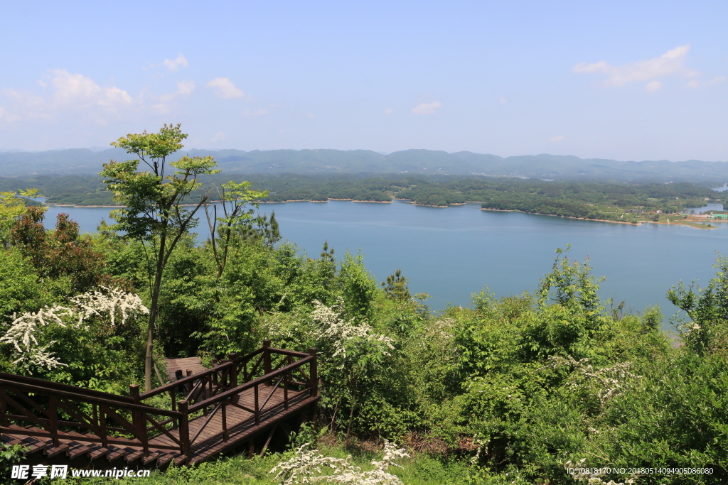 湖北松滋洈水百岛画廊南山观岛