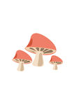 扁平风格的小蘑菇