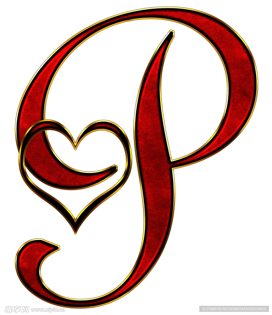 p  P艺术字母