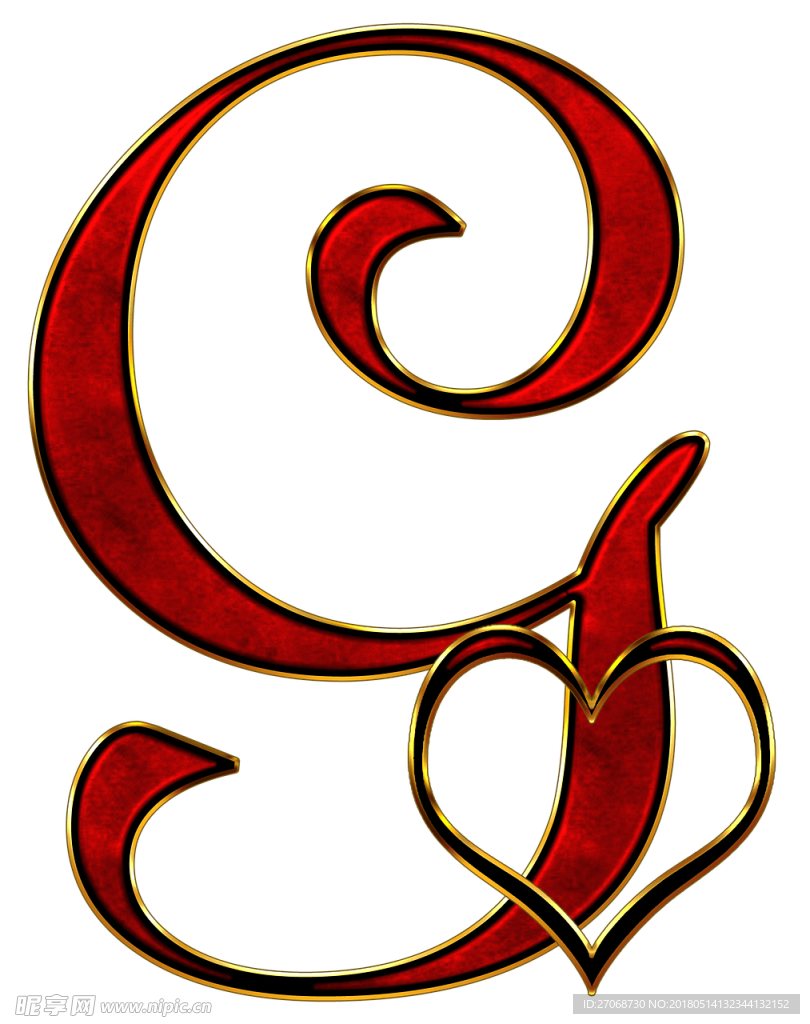 g  G艺术字母