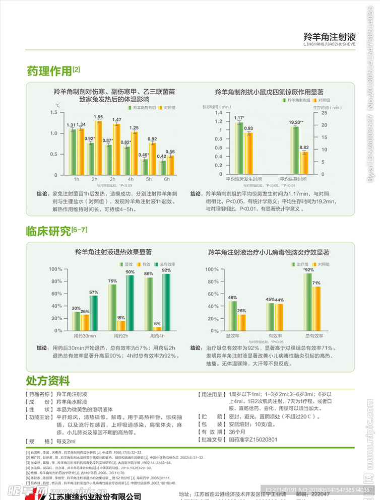 江方 羚羊角注射液  康缘