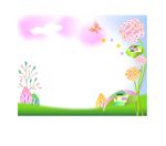 矢量花纹画框