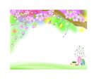 矢量花纹画框