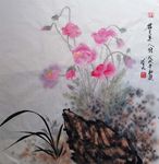 国画虞美人