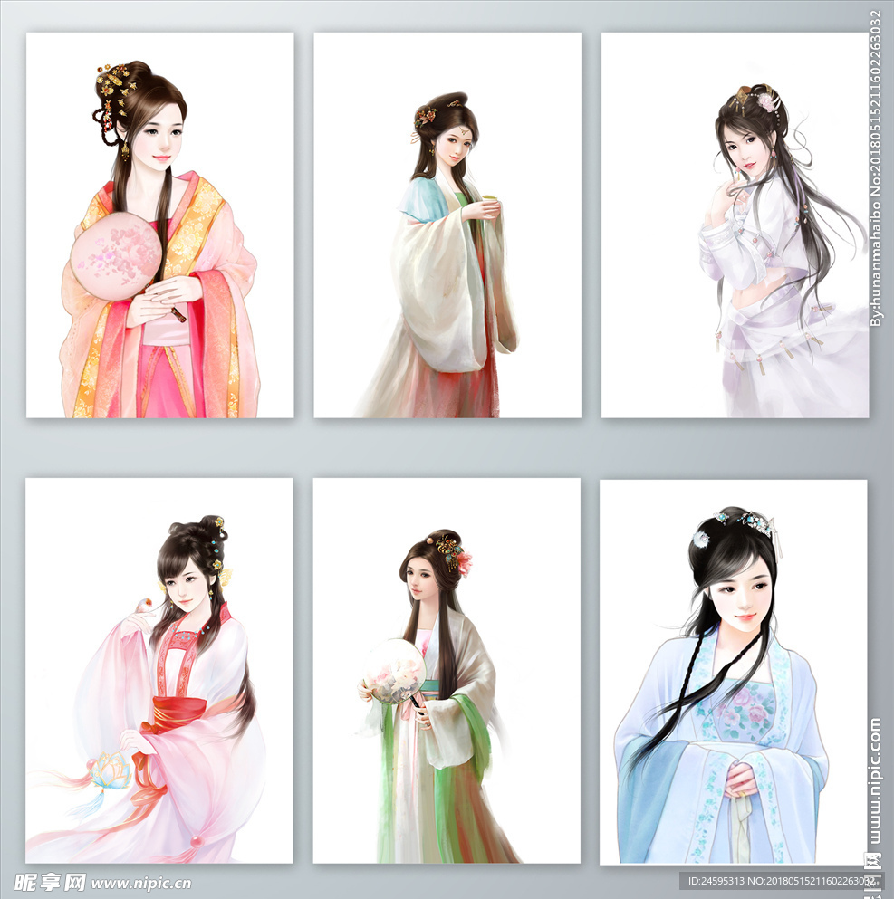 古风女生PNG免抠素材