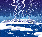 雪天插画