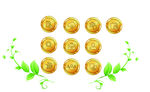 金色图标矢量图
