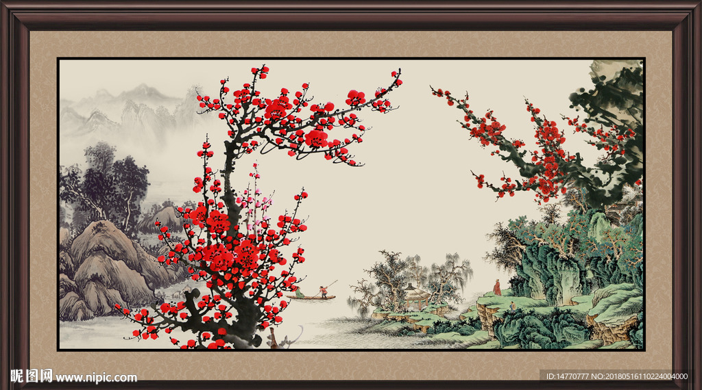 国画梅花