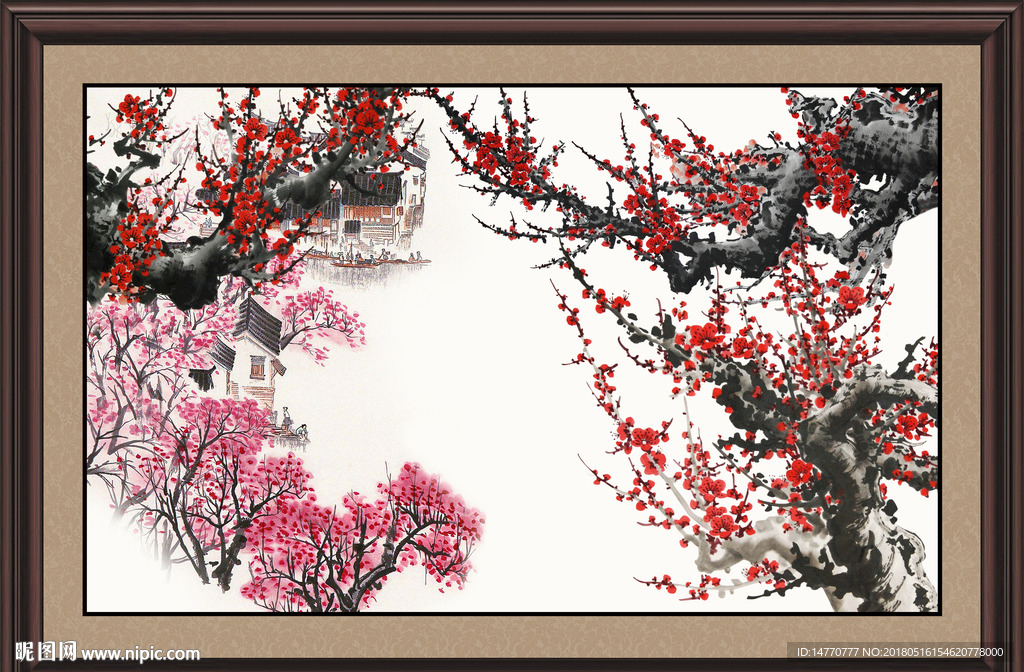 国画梅花