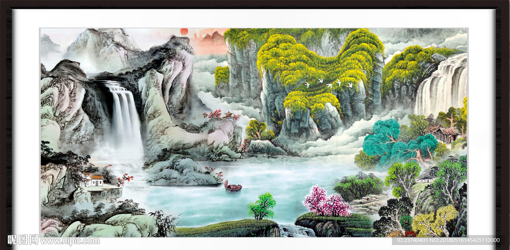 山水国画 江山如画