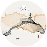 抽象意境水墨山水装饰画