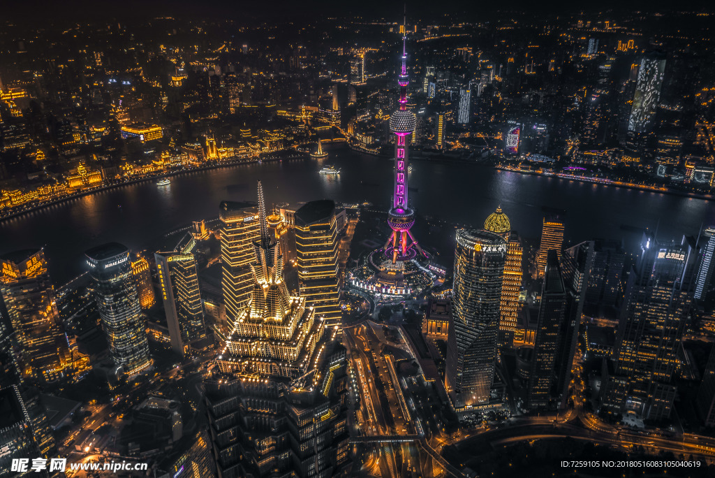 上海地标夜景